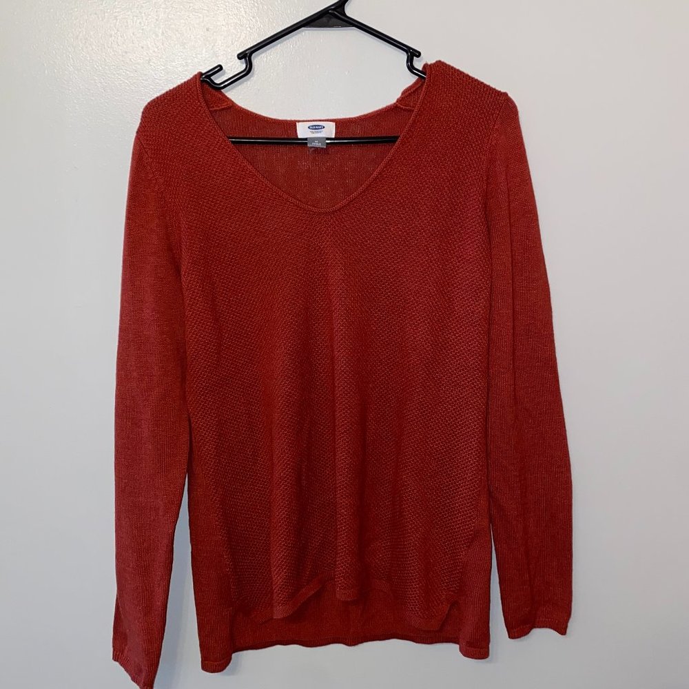 Old Navy | Rustic Orange V-Neck Sweater